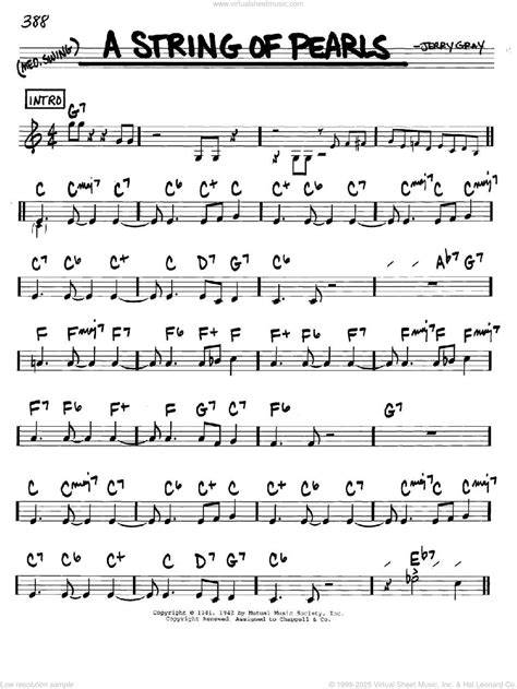 String of Pearls Sheet Music