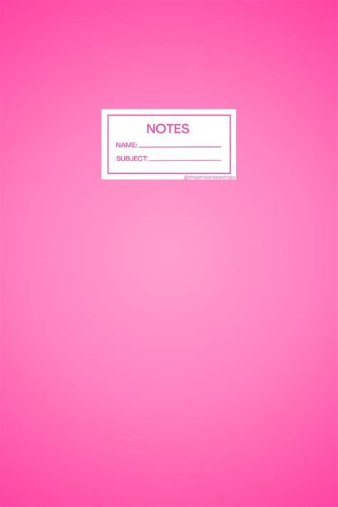 Striped Pink Notebook