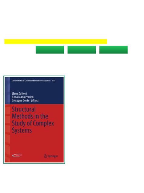 Structural Methods in the Study of Complex Systems