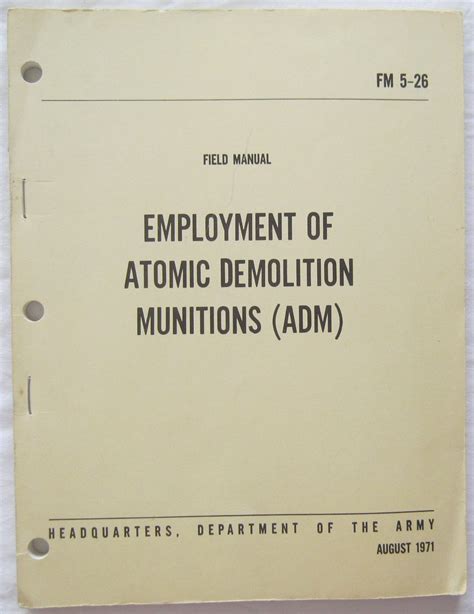 Structural damage with atomic demolition munitions