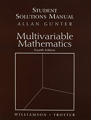 Students Solutions Manual for Multivariable Mathematics