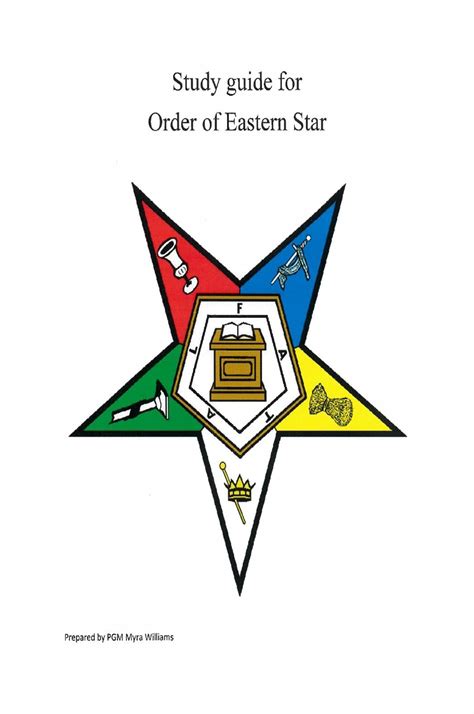 Study guide for Order of Eastern Star