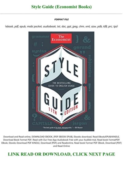 Style Guide (Economist Books)