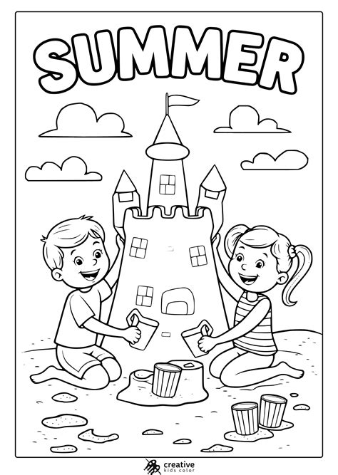 Summer Time Fun: Coloring Book