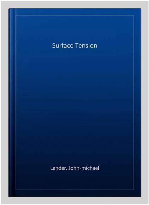 Surface Tension