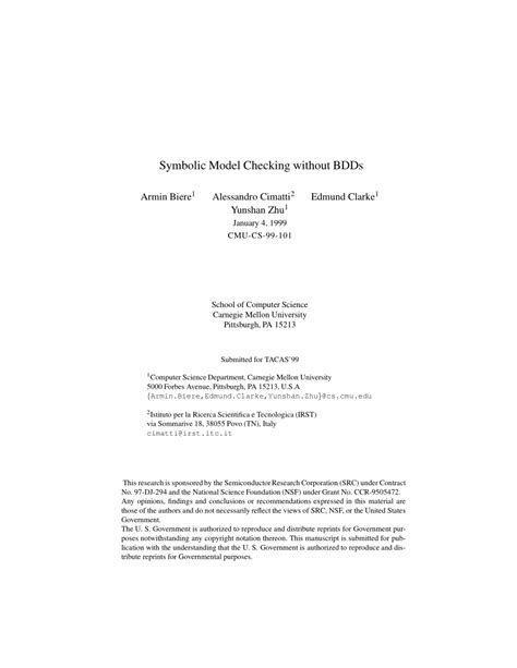 Symbolic Model Checking without BDDs