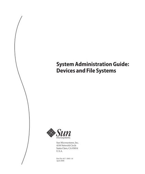 System Administration Guide Devices And File Systems