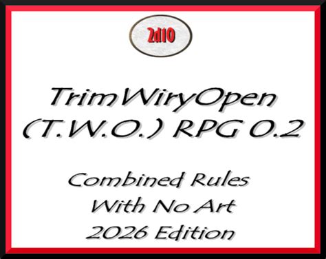 T.W.O. RPG - COMBINED - NO ART