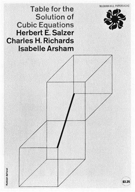 Table for the Solution of Cubic Equations