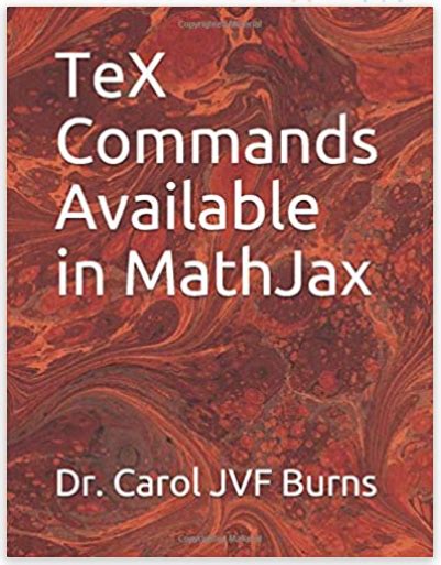 TeX Commands Available in MathJax