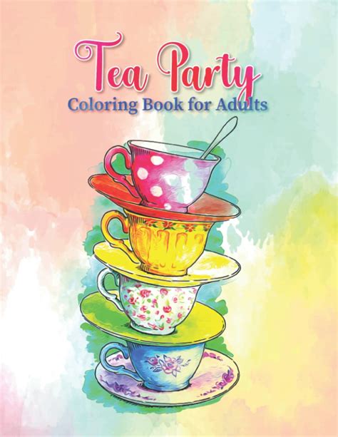 Tea Party Coloring Book