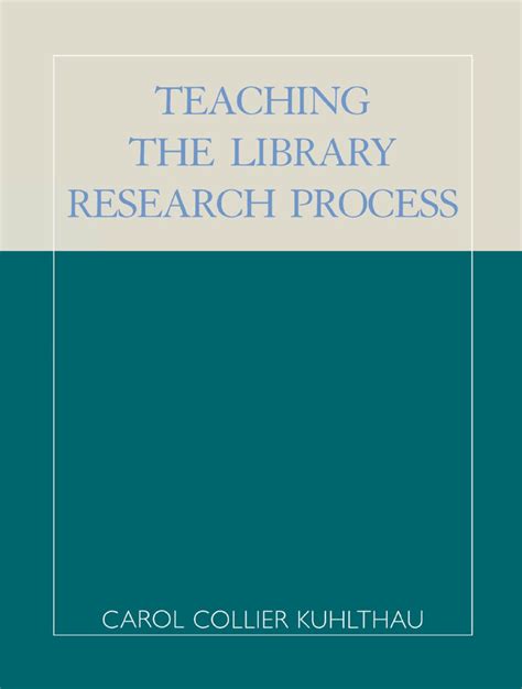 Teaching the Library Research Process