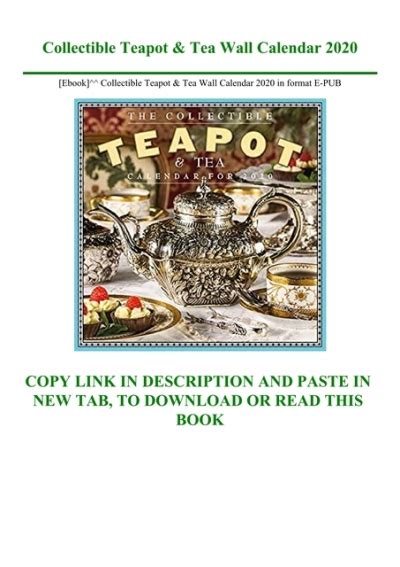 Teapot Calendar 2020