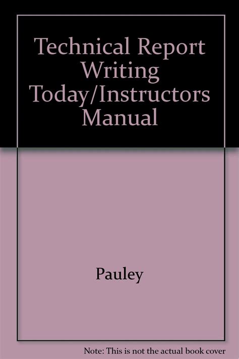 Technical Report Writing Today/Instructors Manual