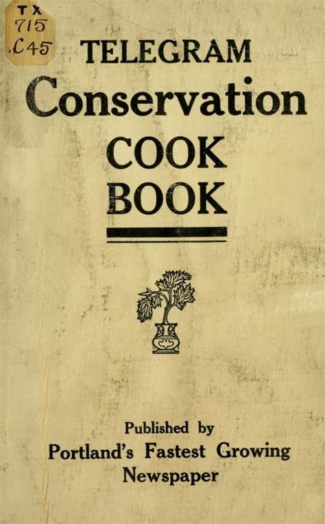 Telegram Conservation Cook Book
