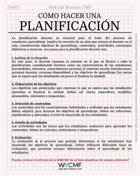 Teoria de la planificacion