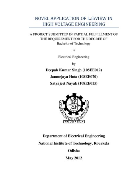 Test Engineering and LabVIEW application