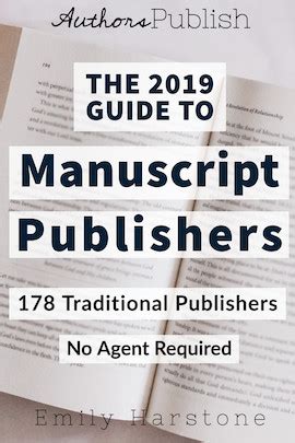 The 2019 Guide to Manuscript Publishers
