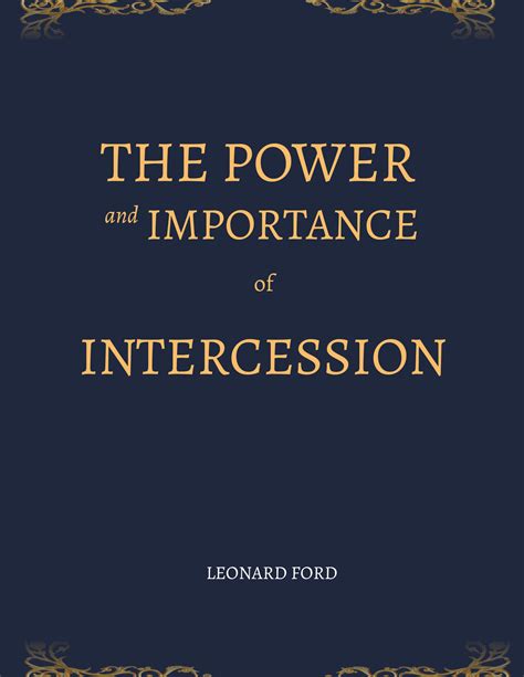 The Benefits of Intercession