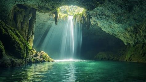 The Cave Behind the Waterfall