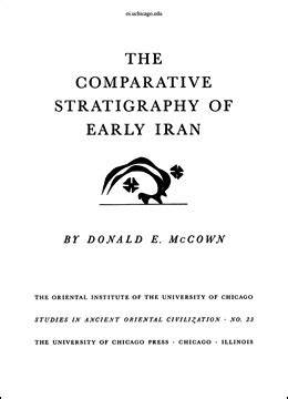 The Comparative Stratigraphy of Early Iran
