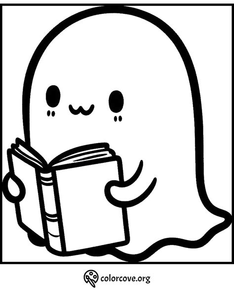 The Cute Ghost Coloring Book