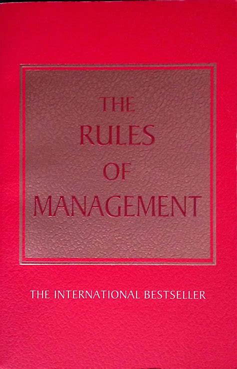 The Definitive Rules of Management
