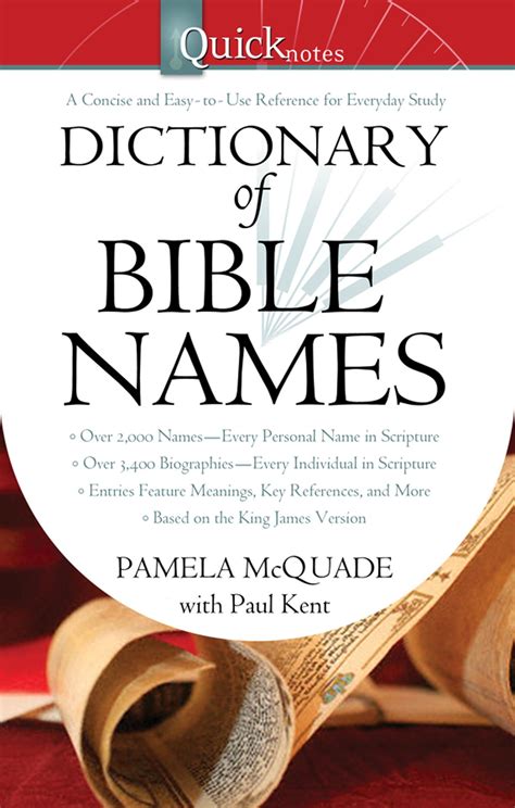 The Dictionary of Bible Names (QuickNotes)