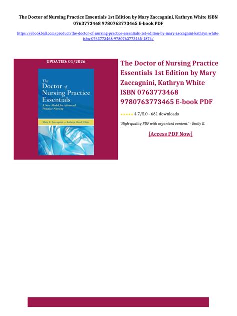 The Doctor of Nursing Practice Essentials