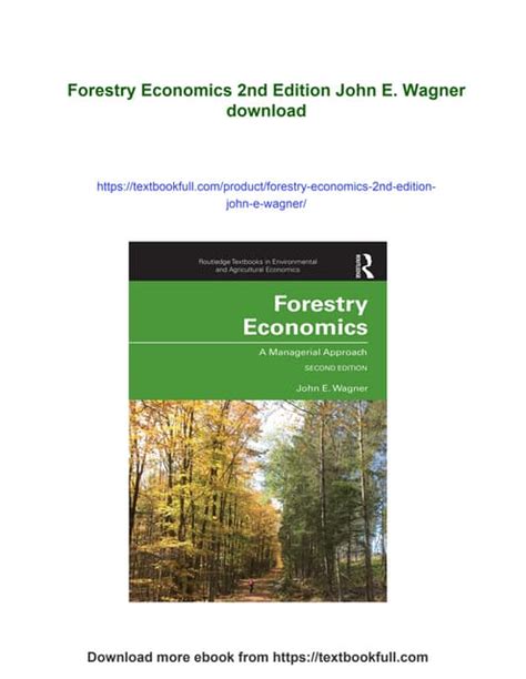 The Economics of Forestry
