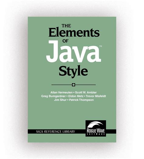 The Elements of Java Style