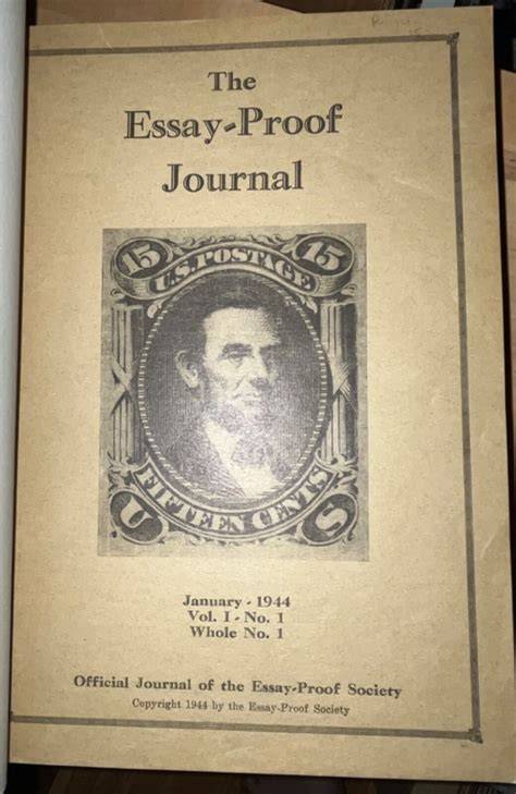 The Essay-Proof Journal, January 1944