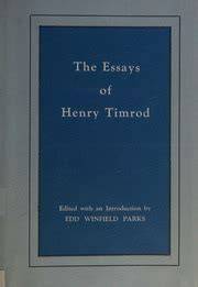 The Essays of Henry Timrod