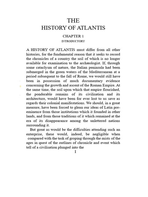 The History of Atlantis