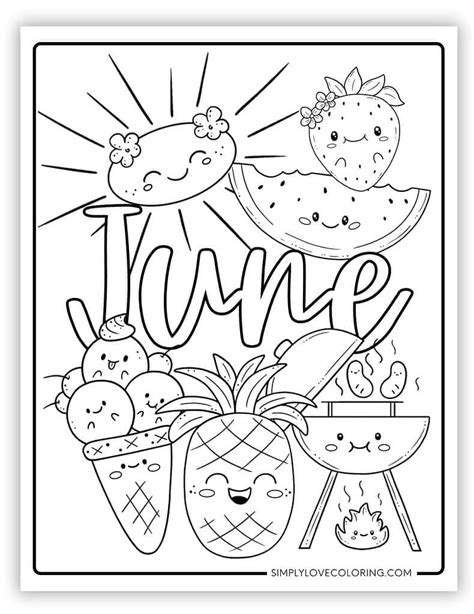 The June Coloring Book (Coloring Books by Month)