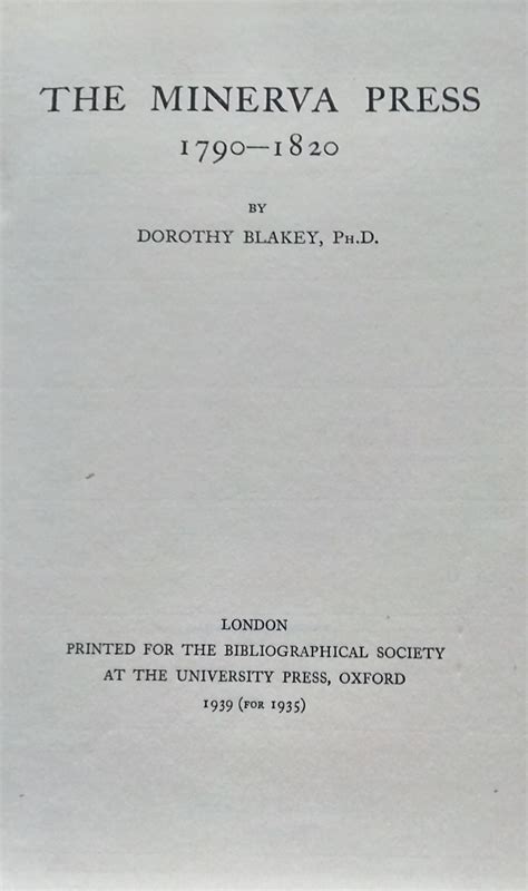 The Minerva Press