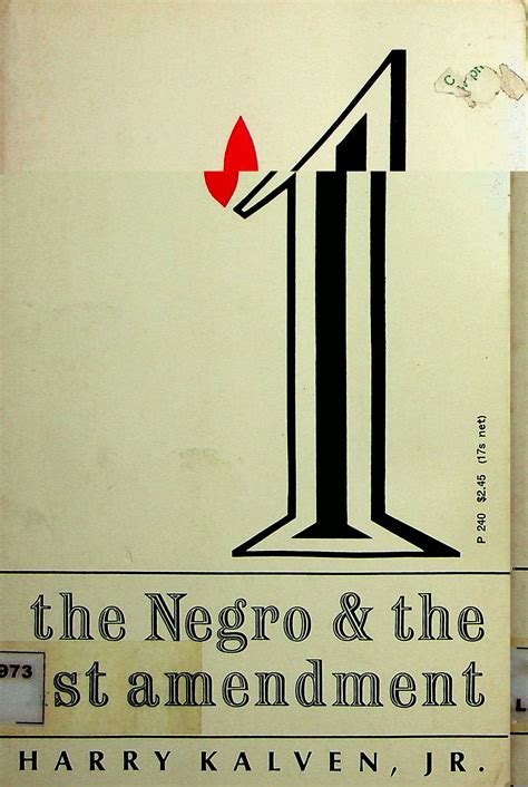 The Negro and the First Amendment
