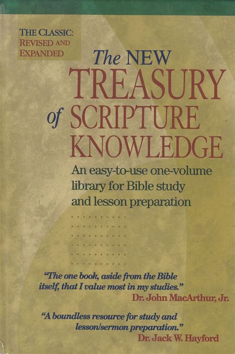 The New Treasury of Scripture Knowledge