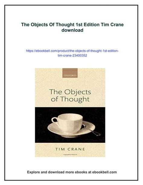 The Objects of Thought