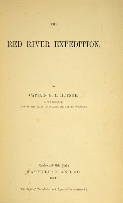 The Red River Expedition