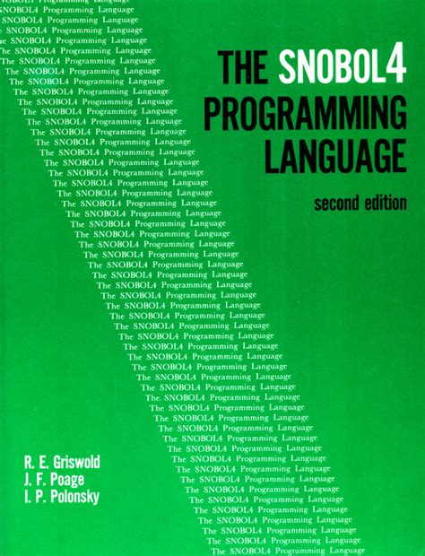 The SNOBOL 4 programming language