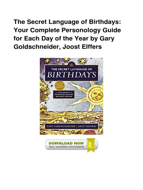 The Secret Language of Birthdays
