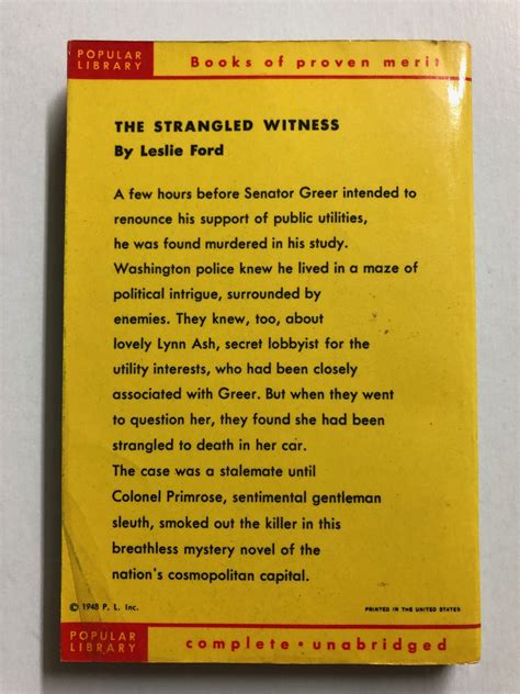 The Strangled Witness