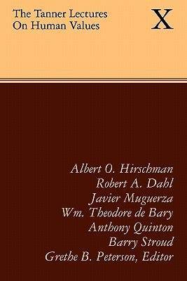 The Tanner Lectures On Human Values, Volume 9