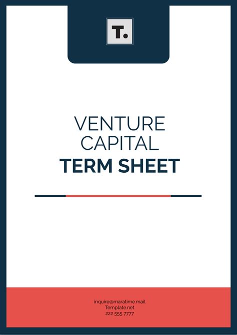 The Venture Term Sheet Handbook