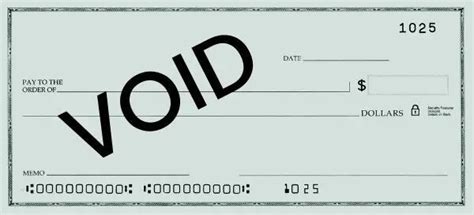 The Voided Check