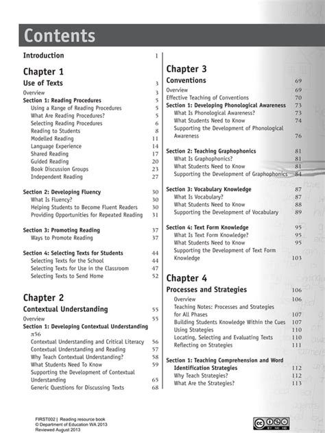 The first steps in reading