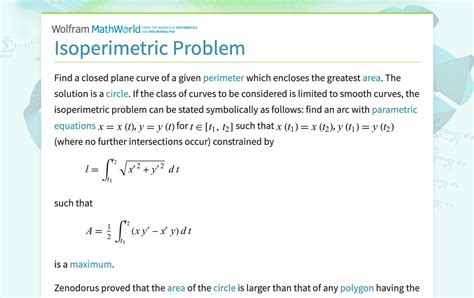 The isoperimetric problem