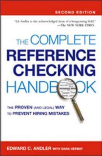 The only complete reference checking handbook