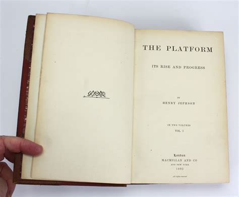 The platform: its rise and progress